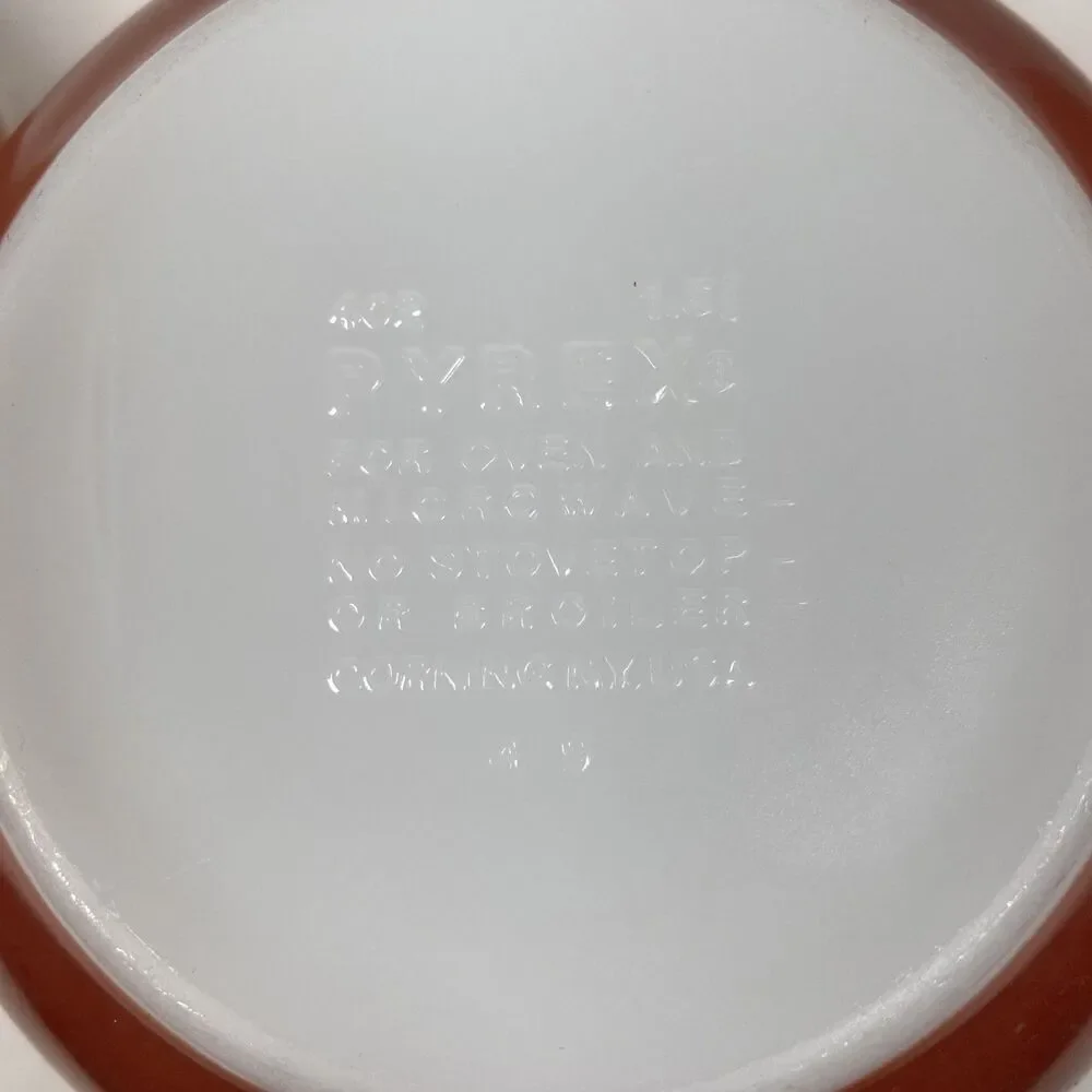 Vintage Pyrex Nesting Bowls Autumn Harvest Wheat 1970’s Set Of 3 Cottagecore